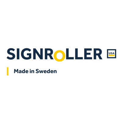 SIGNROLLER USA logo for flatbed application table manufacturer